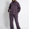 New Kaiia Logo Wide Leg Joggers Deep Purple Sculpt & Leisure | Kaiia The Label