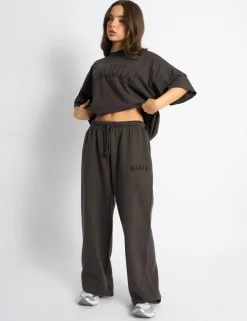 Flash Sale Kaiia Logo Wide Leg Joggers Sculpt & Leisure | Kaiia The Label