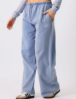Cheap Kaiia Logo Wide Leg Joggers Washed Sculpt & Leisure | Kaiia The Label