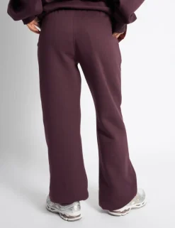 Best Kaiia Logo Wide Leg Joggers Dark Cherry Sculpt & Leisure | Kaiia The Label