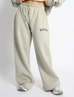 Online Kaiia Logo Wide Leg Joggers Sculpt & Leisure | Kaiia The Label
