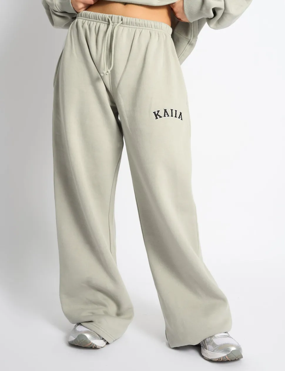 Online Kaiia Logo Wide Leg Joggers Sculpt & Leisure | Kaiia The Label