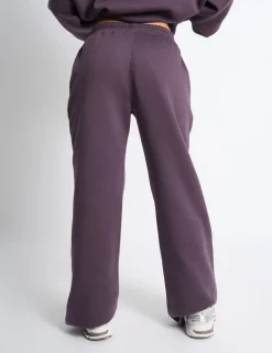 New Kaiia Logo Wide Leg Joggers Deep Purple Sculpt & Leisure | Kaiia The Label