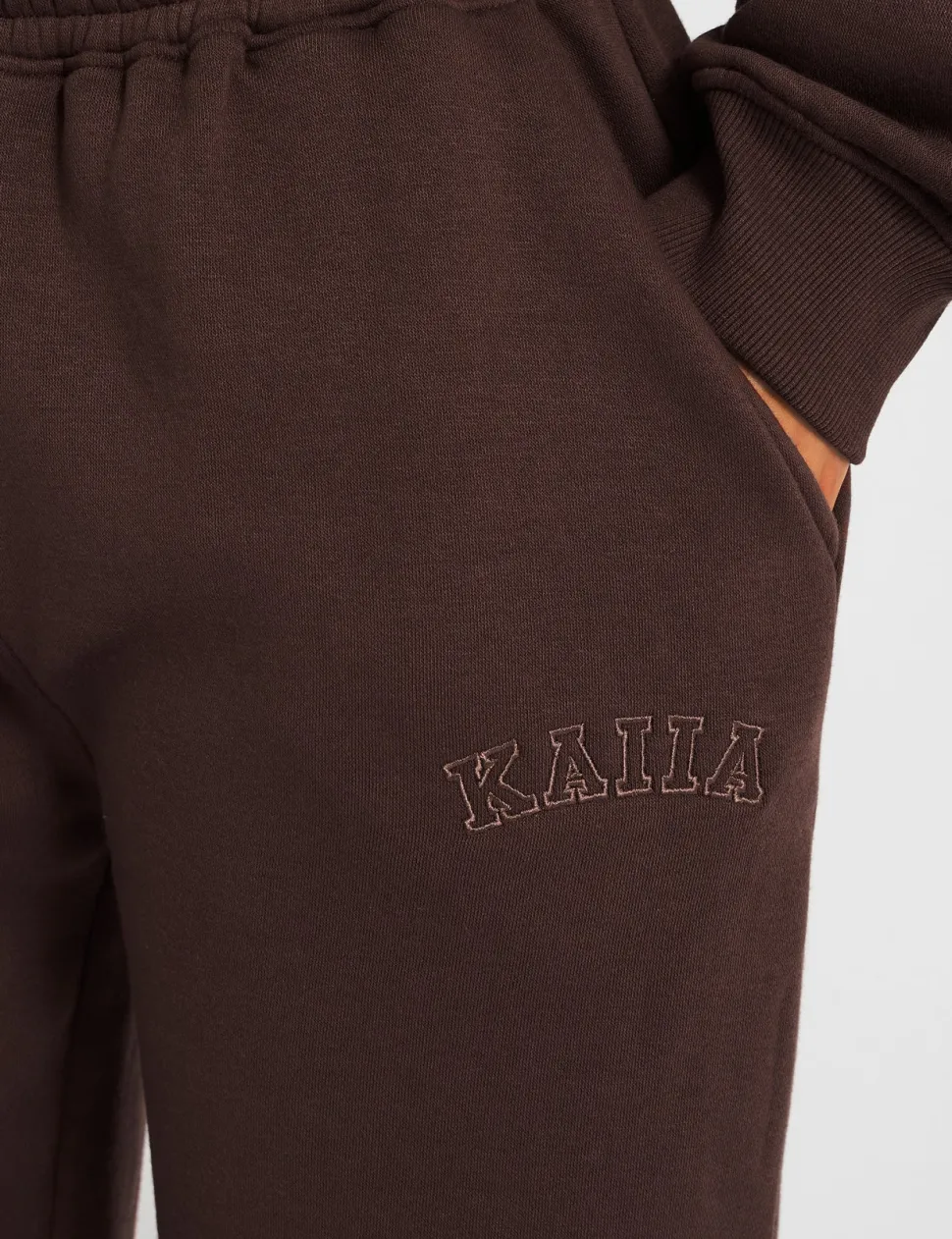 Store Kaiia Logo Wide Leg Joggers Sculpt & Leisure | Kaiia The Label