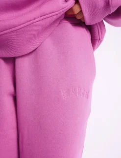 New Kaiia Logo Wide Leg Joggers Bubblegum Pink Sculpt & Leisure | Kaiia The Label