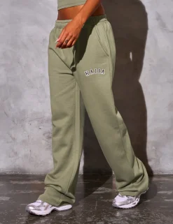 Best Kaiia Logo Wide Leg Joggers Sculpt & Reset | Sculpt & Leisure