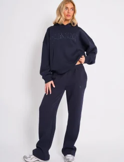 Clearance Kaiia Logo Wide Leg Sweat Pants Sculpt & Leisure | Kaiia The Label