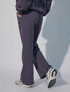 Sale Kaiia Logo Wide Leg Sweat Pants in Dark Back In Stock | Sculpt & Leisure