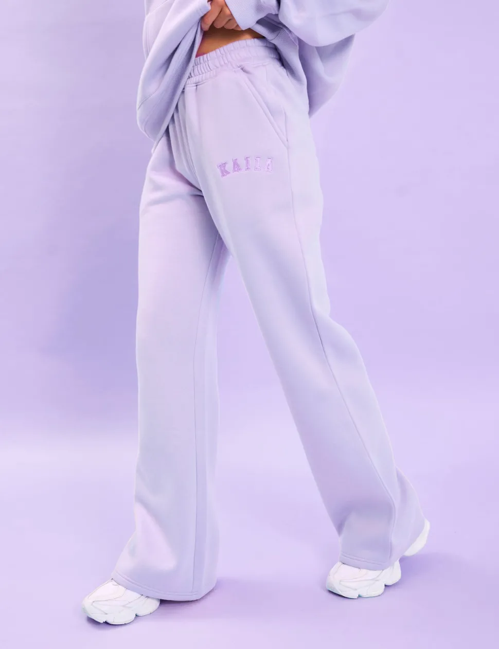 Sale Kaiia Logo Wide Leg Sweat Pants Back In Stock | Sculpt & Leisure