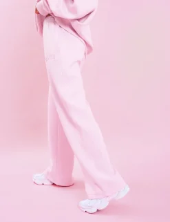New Kaiia Logo Wide Leg Sweat Pants Baby Back In Stock | Sculpt & Leisure