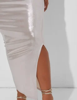 Hot Kaiia Maxi Skirt Co Ord in Pearl Sculpt & Leisure | Kaiia The Label