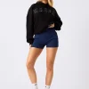 Discount Kaiia Mini Ribbed Cycling Shorts Denim Sculpt & Leisure | Kaiia The Label
