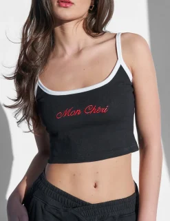 Fashion Kaiia Mon Cheri Rib Vest Top Sculpt & Leisure | Kaiia The Label