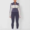 Best Sale Kaiia Motocross Zip Through Ribbed Long Sleeve Top Dark Sculpt & Leisure | Kaiia The Label