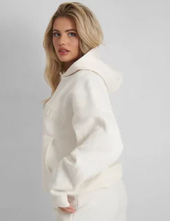 Flash Sale Kaiia Oversized Logo Hoodie in Vanilla Curve | Sculpt & Leisure