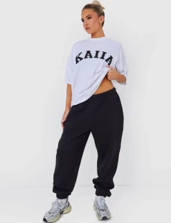 Store Kaiia Oversized T-shirt in & Black Sculpt & Leisure | Kaiia The Label