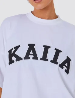 Store Kaiia Oversized T-shirt in & Black Sculpt & Leisure | Kaiia The Label