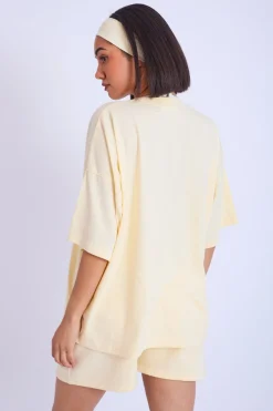 Hot Kaiia Oversized T-shirt Lemon Sculpt & Leisure | Kaiia The Label