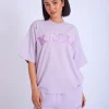 Flash Sale Kaiia Oversized T-shirt Lilac Sculpt & Leisure | Kaiia The Label