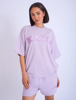Flash Sale Kaiia Oversized T-shirt Lilac Sculpt & Leisure | Kaiia The Label