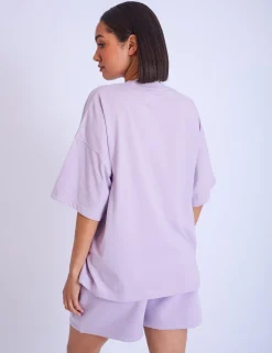 Flash Sale Kaiia Oversized T-shirt Lilac Sculpt & Leisure | Kaiia The Label