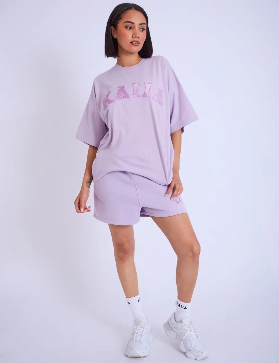 Flash Sale Kaiia Oversized T-shirt Lilac Sculpt & Leisure | Kaiia The Label