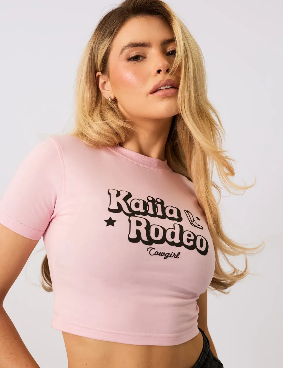 Online Kaiia Rodeo Bubble Logo Baby Tee Baby Sculpt & Leisure | Kaiia The Label