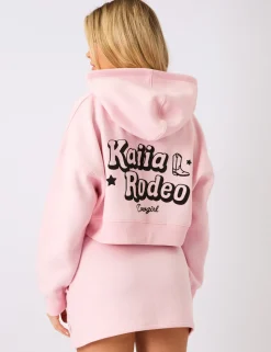 Clearance Kaiia Rodeo Bubble Logo Cropped Oversized Hoodie Baby Sculpt & Leisure | Kaiia The Label