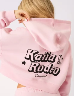 Clearance Kaiia Rodeo Bubble Logo Cropped Oversized Hoodie Baby Sculpt & Leisure | Kaiia The Label