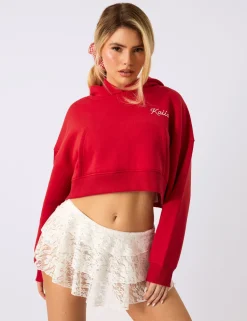 Flash Sale Kaiia Rodeo Logo Cropped Oversized Hoodie Sculpt & Leisure | Kaiia The Label
