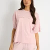 Fashion Kaiia Script Logo Oversized T-Shirt Pink Chai Sculpt & Leisure | Kaiia The Label