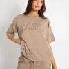 Hot Kaiia Script Logo Oversized T-Shirt Sculpt & Leisure | Kaiia The Label