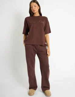 Hot Kaiia Script Logo Oversized T-Shirt Sculpt & Leisure | Kaiia The Label