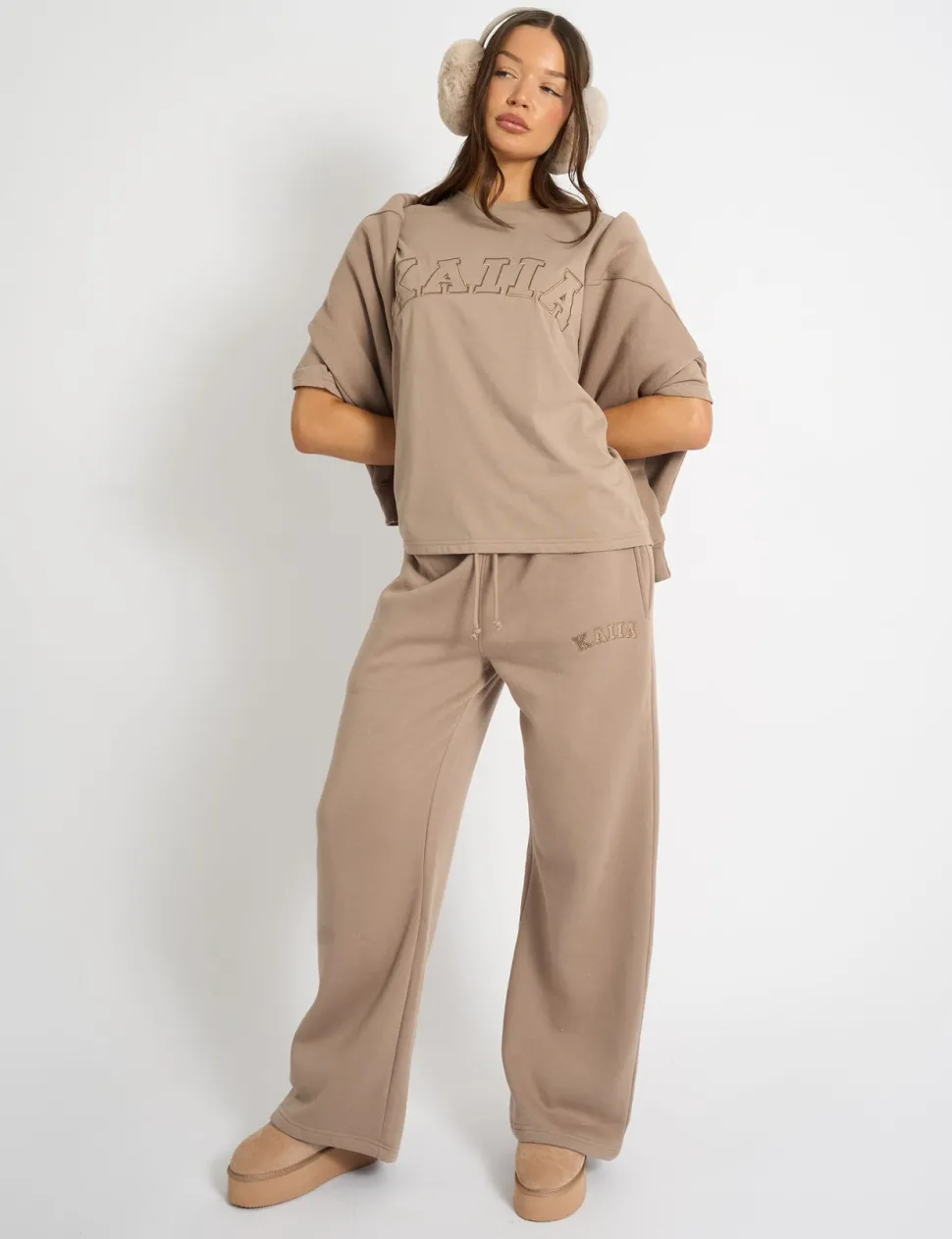Hot Kaiia Script Logo Oversized T-Shirt Sculpt & Leisure | Kaiia The Label