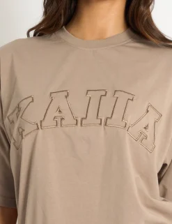 Hot Kaiia Script Logo Oversized T-Shirt Sculpt & Leisure | Kaiia The Label