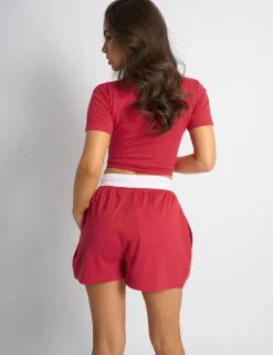 Cheap Kaiia Script Logo Ribbed Waistband Shorts Sculpt & Leisure | Kaiia The Label