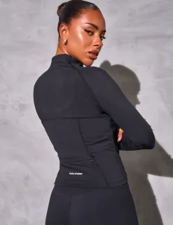 Online Kaiia Sculpt Long Sleeve Zip Through Fitted Jacket Sculpt & Reset | Sculpt & Leisure