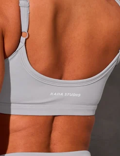Store Kaiia Sculpt Scoop Neck Bralette Dove Grey Sculpt & Reset | Sculpt & Leisure