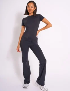 Outlet Kaiia Sculpt Short Sleeve Fitted T-shirt Sculpt & Reset | Sculpt & Leisure