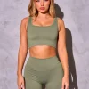 Shop Kaiia Sculpt Square Neck Crop Top Sculpt & Reset | Sculpt & Leisure