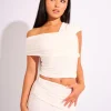 Online Kaiia Slinky Drape Off Shoulder Top Co-ord Sculpt & Leisure | Kaiia The Label