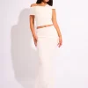 Sale Kaiia Slinky Ruched Maxi Skirt Co-ord Sculpt & Leisure | Kaiia The Label