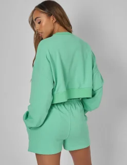 Online Kaiia Slogan Cropped Sweatshirt Sculpt & Leisure | Kaiia The Label