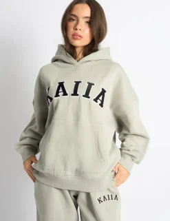 Online Kaiia Slogan Oversized Hoodie Sculpt & Leisure | Kaiia The Label
