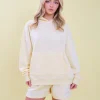 Discount Kaiia Slogan Oversized Hoodie Lemon Back In Stock | Sculpt & Leisure