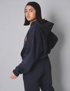Fashion Kaiia Slogan Oversized Hoodie With Red Back In Stock | Sculpt & Leisure