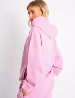 Cheap Kaiia Slogan Oversized Hoodie Candy Pink Sculpt & Leisure | Kaiia The Label