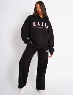 Cheap Kaiia Slogan Oversized Hoodie & Pink Tracksuits | Tracksuits
