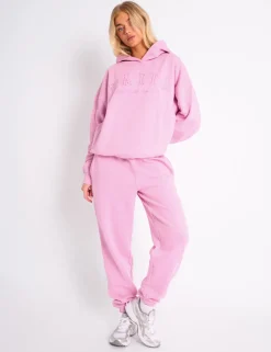 Cheap Kaiia Slogan Oversized Hoodie Candy Pink Sculpt & Leisure | Kaiia The Label