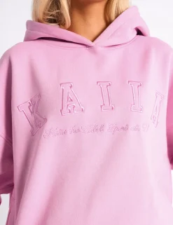 Cheap Kaiia Slogan Oversized Hoodie Candy Pink Sculpt & Leisure | Kaiia The Label